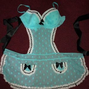 Victoria’s Secret light blue lingerie